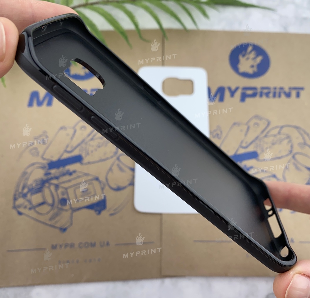 Cover for sublimation 2D silicone (TPU) for Samsung S6 Edge black (3927) - фото 4 Cover for sublimation 2D silicone (TPU) for Samsung S6 Edge black (3927) - фото 4 - Blanks for sublimation