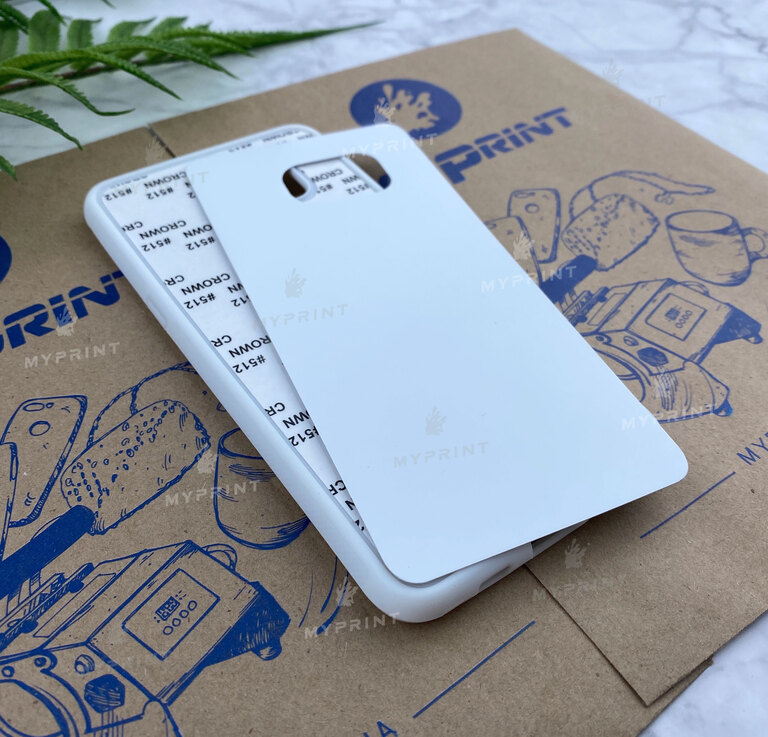 Cover for sublimation 2D silicone (TPU) for Samsung S6 Edge Plus white (3929)  Cover for sublimation 2D silicone (TPU) for Samsung S6 Edge Plus white (3929)