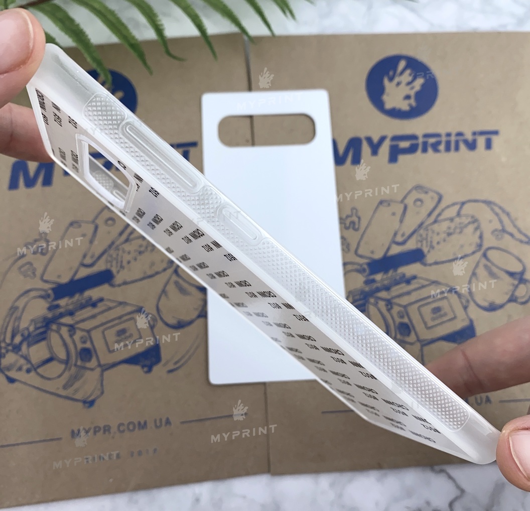 Cover for sublimation 2D silicone (TPU) for Samsung S10 Plus transparent (5406) - фото 3 Cover for sublimation 2D silicone (TPU) for Samsung S10 Plus transparent (5406) - фото 3 - Blanks for sublimation