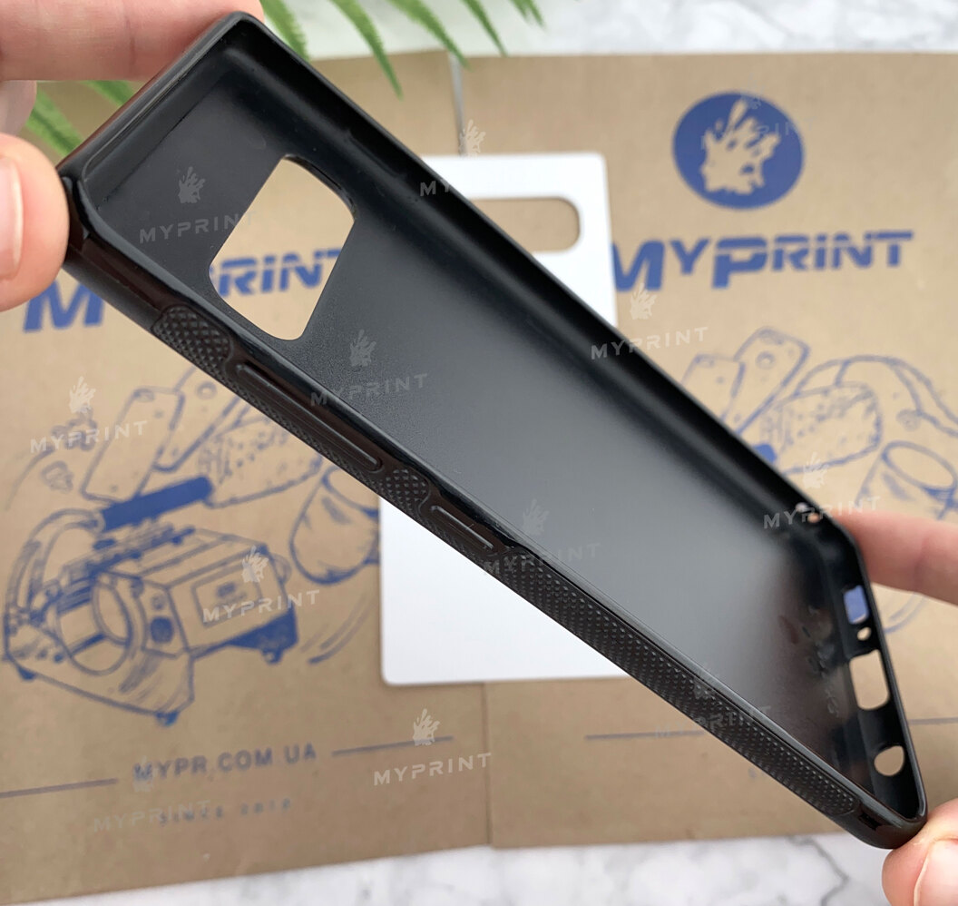 Чехол для сублимации 2D силиконовый (TPU) для Samsung S10 Plus черный (5405) - фото 4 Чехол для сублимации 2D силиконовый (TPU) для Samsung S10 Plus черный (5405) - фото 4 - Заготовки для сублимации
