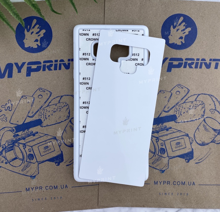 Чехол для сублимации 2D силиконовый (TPU) для Samsung Note 9 белый (5396)  Чехол для сублимации 2D силиконовый (TPU) для Samsung Note 9 белый (5396)