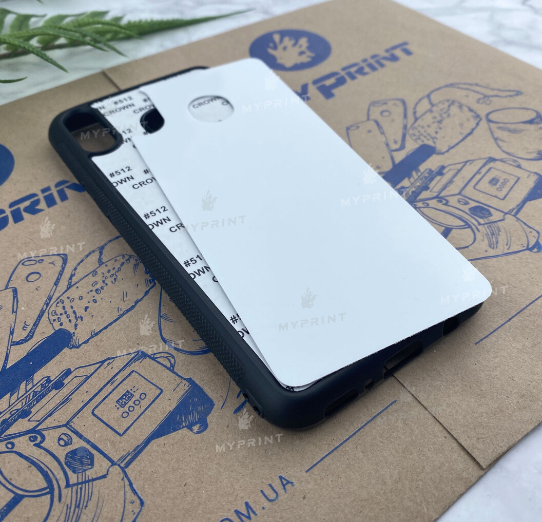 Cover for sublimation 2D silicone (TPU) for Samsung M20 black (5389) - фото 2 Cover for sublimation 2D silicone (TPU) for Samsung M20 black (5389) - фото 2 - Blanks for sublimation