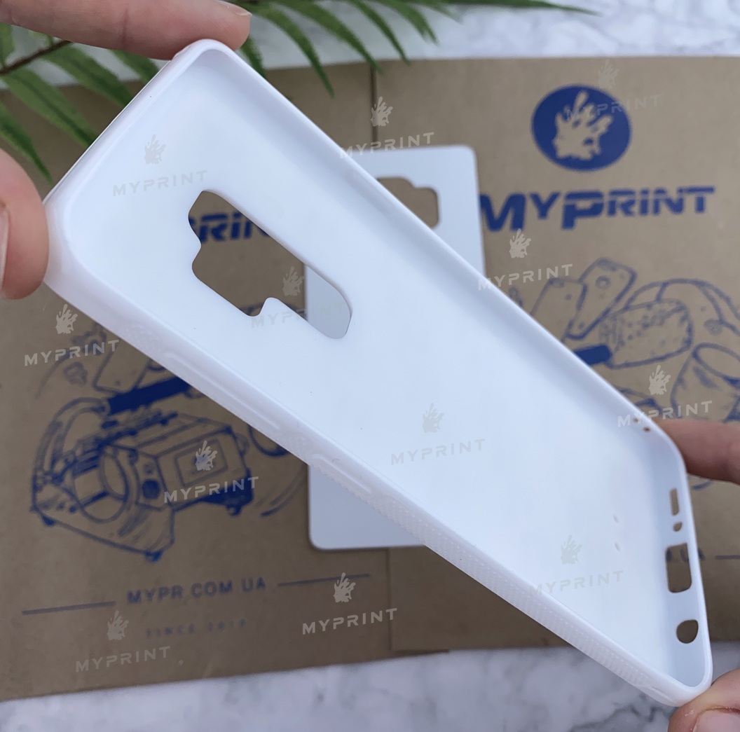Чехол для сублимации 2D силиконовый (TPU) для Samsung S9 Plus белый (4300) - фото 4 Чехол для сублимации 2D силиконовый (TPU) для Samsung S9 Plus белый (4300) - фото 4 - Заготовки для сублимации