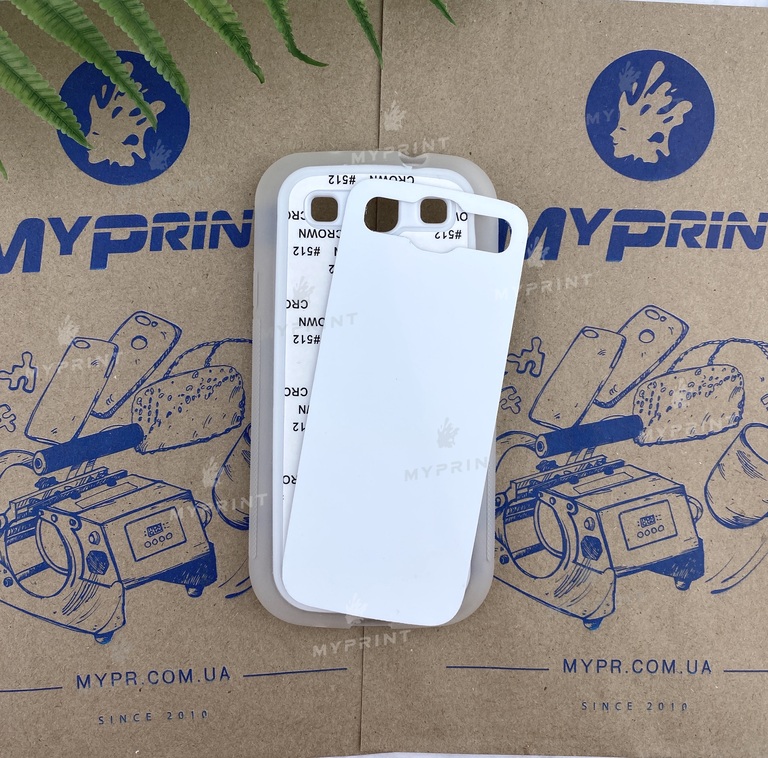 Чехол для сублимации 2D силиконовый (TPU) для Samsung S3 Прозрачный (3672)  Чехол для сублимации 2D силиконовый (TPU) для Samsung S3 Прозрачный (3672)