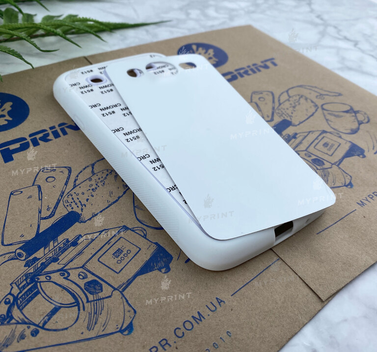 Чохол для сублімації 2D силіконовий (TPU) для Samsung Mega 5.8 Білий (3652) 