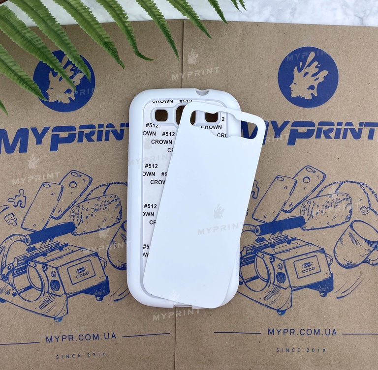 Чехол для сублимации 2D силиконовый (TPU) для Samsung S3 Белый (3671)  Чехол для сублимации 2D силиконовый (TPU) для Samsung S3 Белый (3671)