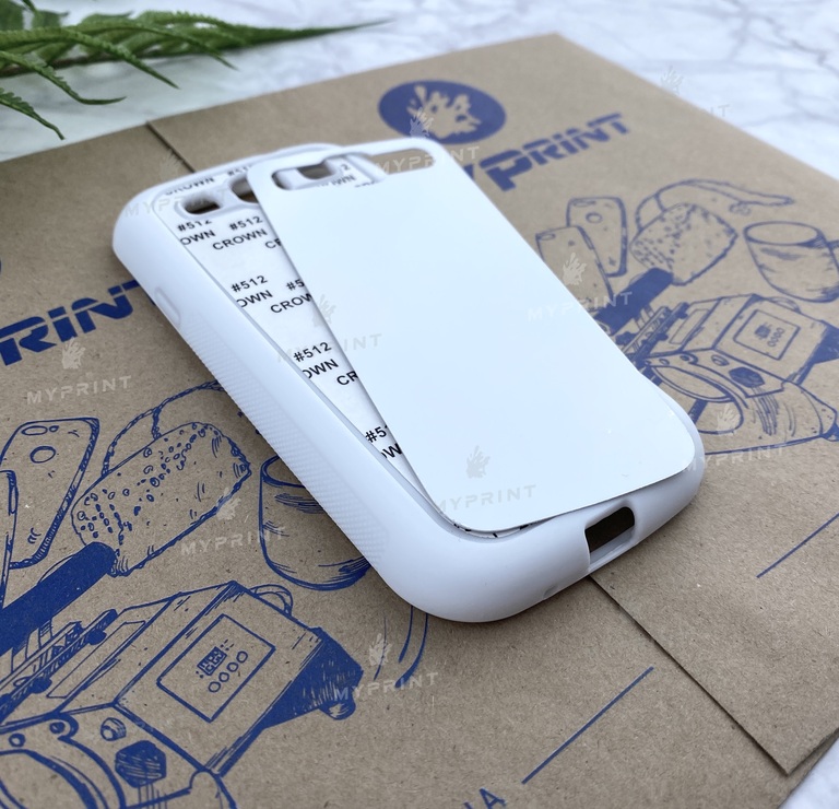 Чехол для сублимации 2D силиконовый (TPU) для Samsung S3 Белый (3671)  Чехол для сублимации 2D силиконовый (TPU) для Samsung S3 Белый (3671)