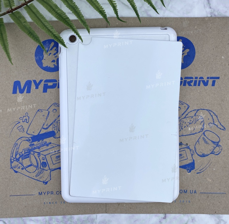 Чохол для сублімації 2D силіконовий (TPU) для iPad mini 1/2 Білий (3605) 