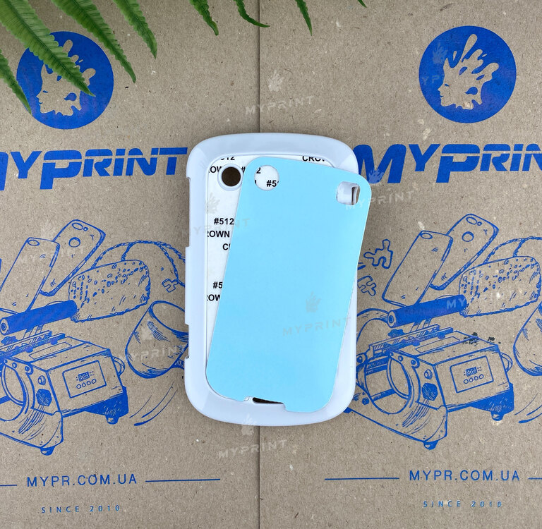 Cover for sublimation 2D plastic (PC) for BlackBerry 9900 white (3119)  Cover for sublimation 2D plastic (PC) for BlackBerry 9900 white (3119)