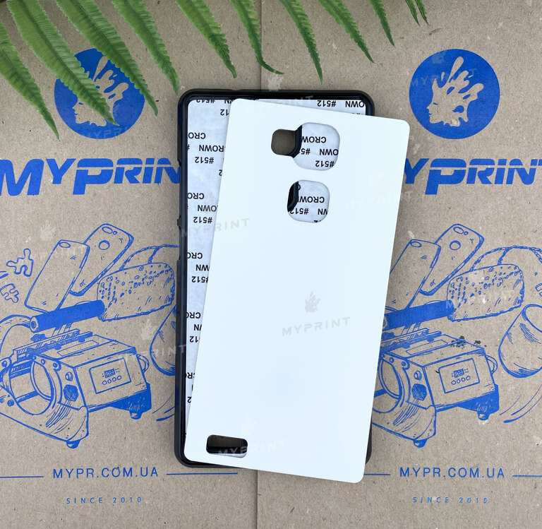Чехол для сублимации 2D пластиковый (PC) для Huawei Mate 7 черный (3162) 