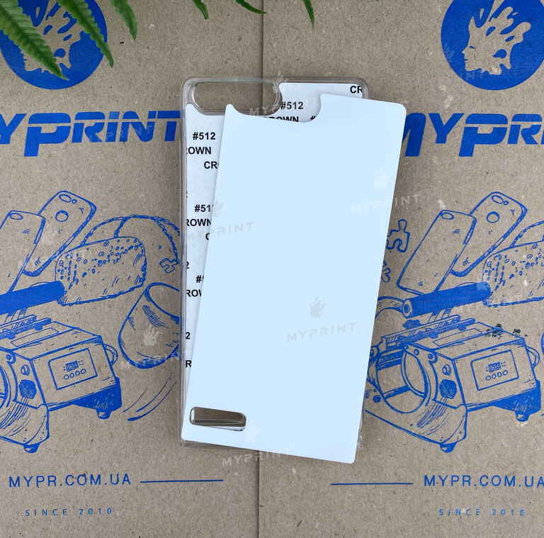 Чехол для сублимации 2D пластиковый (PC) для Huawei Ascend P7 mini прозрачный (3168) 