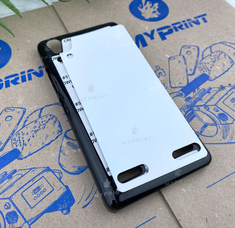 Чехол для сублимации 2D пластиковый (PC) для Lenovo A6000 черный (3182) 