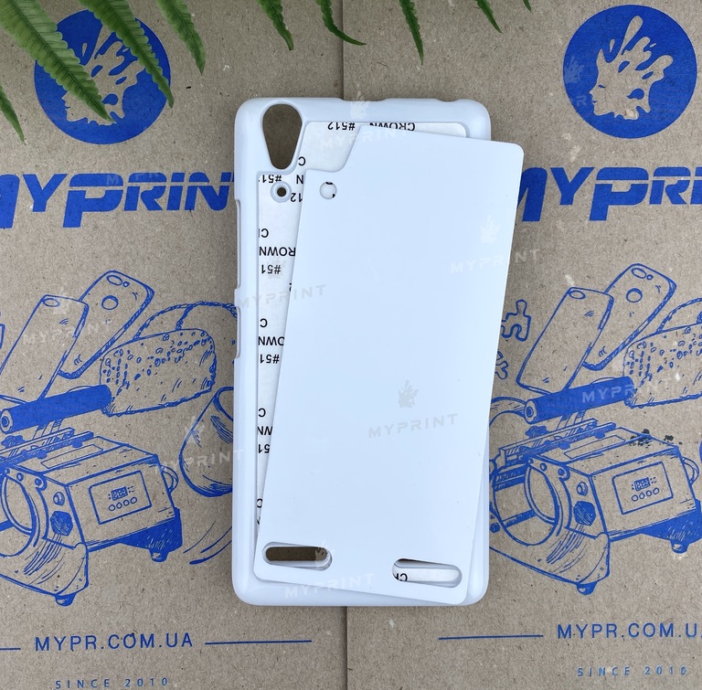 Чехол для сублимации 2D пластиковый (PC) для Lenovo A6000 белый (3183)  Чехол для сублимации 2D пластиковый (PC) для Lenovo A6000 белый (3183)