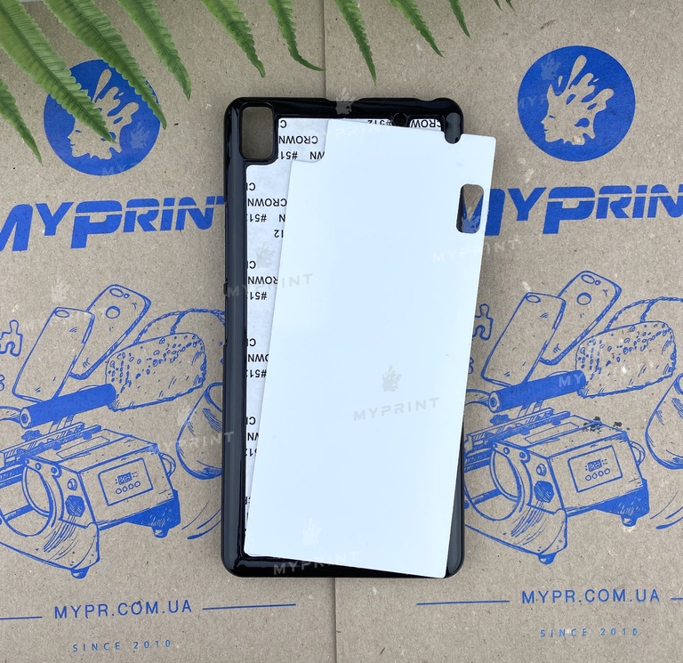 Чехол для сублимации 2D пластиковый (PC) для Lenovo A7000 черный (3186) 