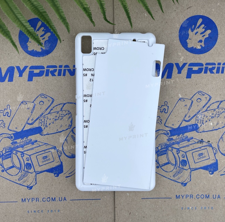 Чохол для сублімації 2D пластиковий (PC) для Lenovo A7000 білий (3187) 