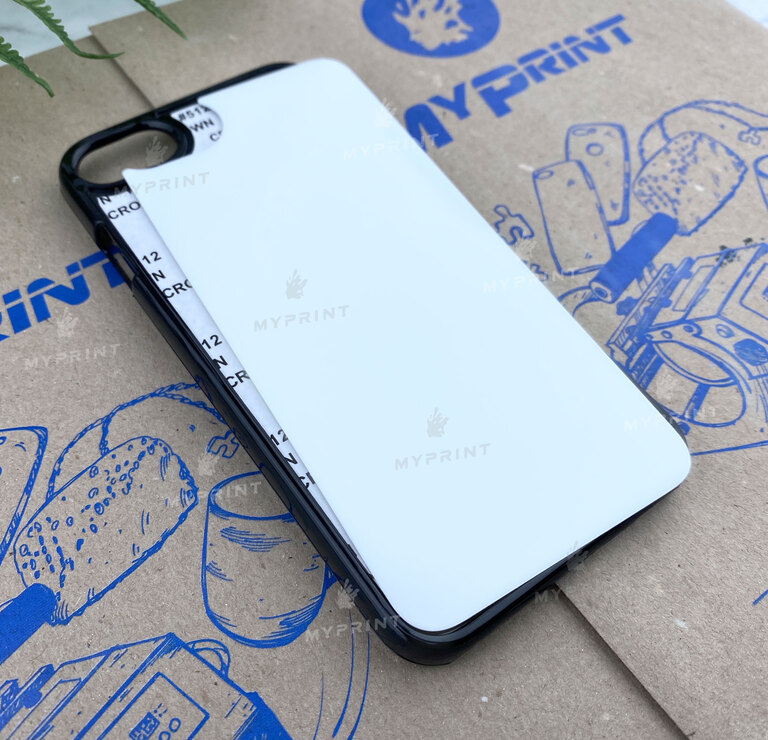 Cover for sublimation 2D plastic (PC) for iPhone 7/8 black (3066)  Cover for sublimation 2D plastic (PC) for iPhone 7/8 black (3066)
