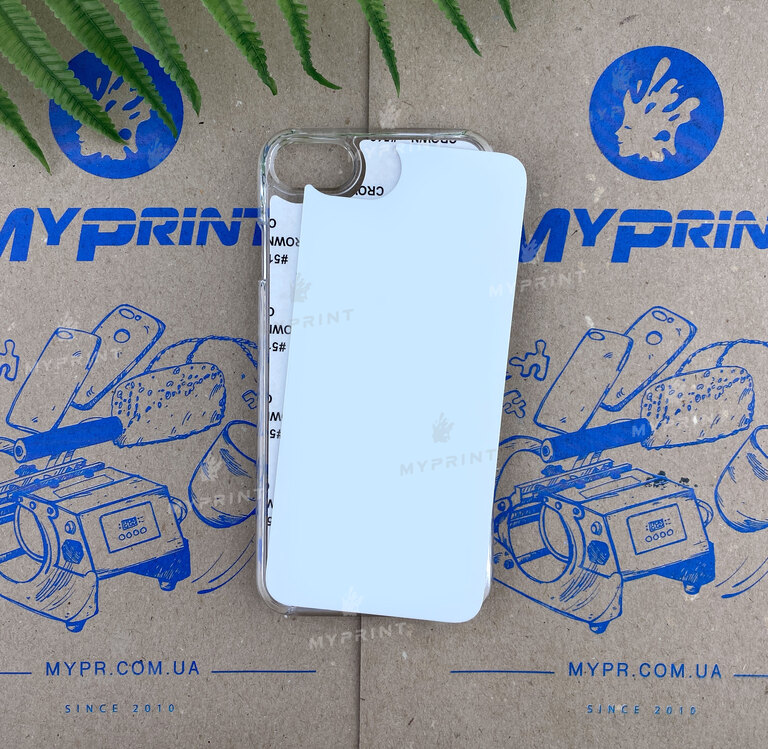 Cover for sublimation 2D plastic (PC) for iPhone 7/8 transparent (3068)  Cover for sublimation 2D plastic (PC) for iPhone 7/8 transparent (3068)