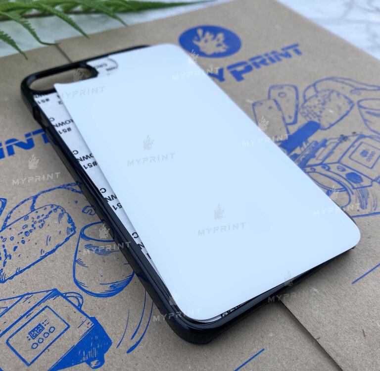 Чехол для сублимации 2D пластиковый (PC) для iPhone 7 Plus/8 Plus черный (3070)  Чехол для сублимации 2D пластиковый (PC) для iPhone 7 Plus/8 Plus черный (3070)