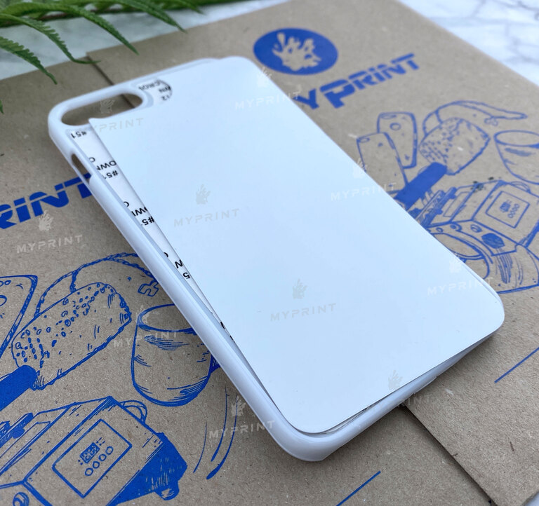Чехол для сублимации 2D пластиковый (PC) для iPhone 7 Plus/8 Plus белый (3071)  Чехол для сублимации 2D пластиковый (PC) для iPhone 7 Plus/8 Plus белый (3071)