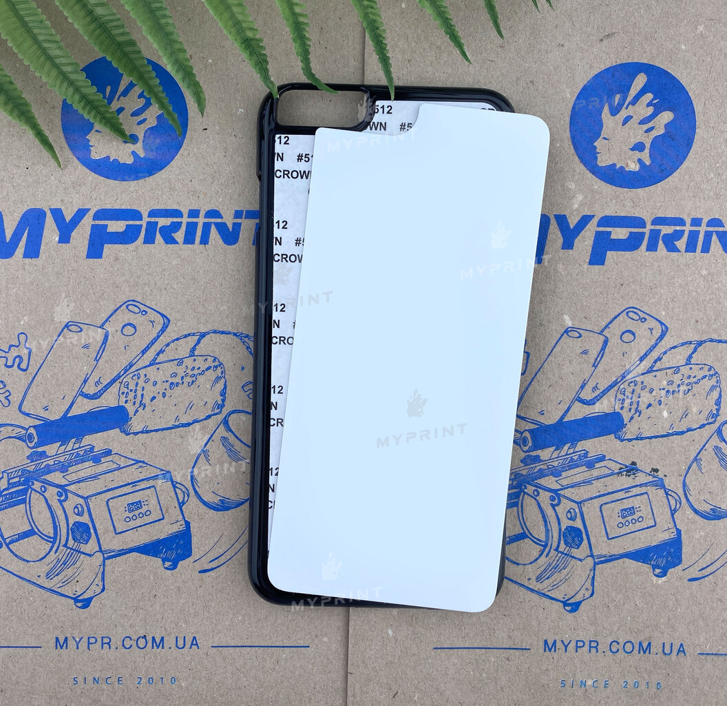 Cover for sublimation 2D plastic (PC) for iPhone 6 Plus / 6S Plus black (3082) - фото 1 Cover for sublimation 2D plastic (PC) for iPhone 6 Plus / 6S Plus black (3082) - фото 1 - Blanks for sublimation