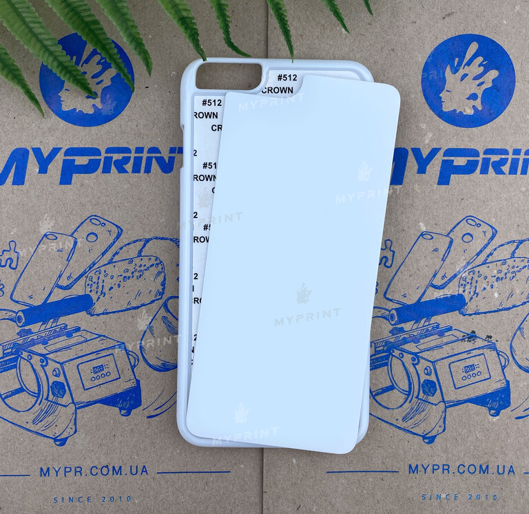 Cover for sublimation 2D plastic (PC) for iPhone 6 Plus / 6S Plus white (3083)  Cover for sublimation 2D plastic (PC) for iPhone 6 Plus / 6S Plus white (3083)