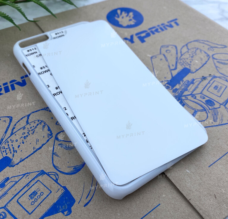 Cover for sublimation 2D plastic (PC) for iPhone 6 Plus / 6S Plus white (3083)  Cover for sublimation 2D plastic (PC) for iPhone 6 Plus / 6S Plus white (3083)