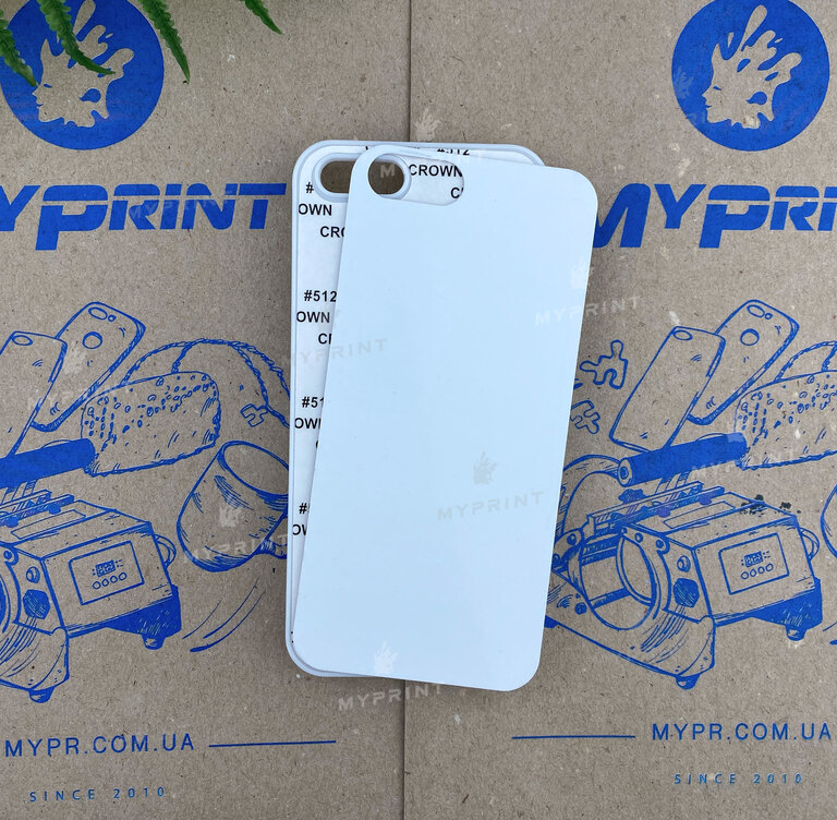 Чохол для сублімації 2D пластиковий (PC) для iPhone 5 / 5S білий (3079) 