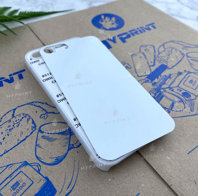 Чохол для сублімації 2D пластиковий (PC) для iPhone 5 / 5S білий (3079) 