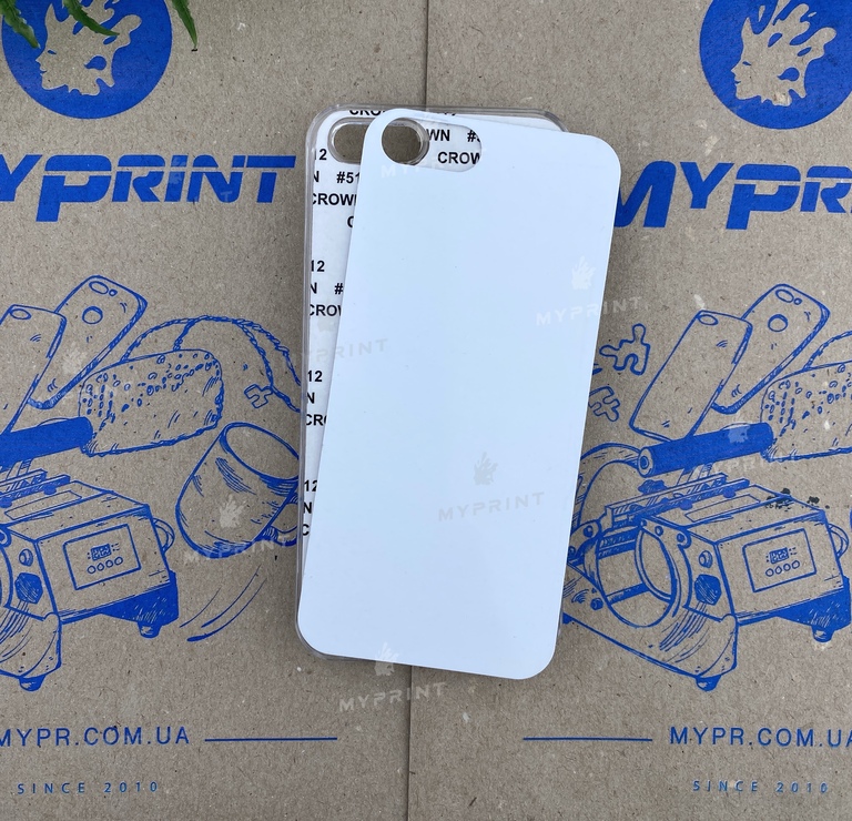 Чехол для сублимации 2D пластиковый (PC) для iPhone 5/5S прозрачный (3080) 