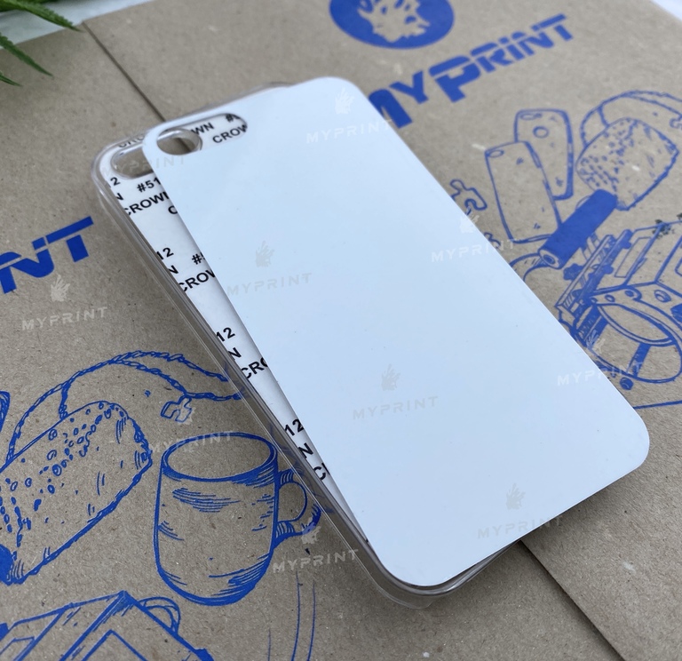 Чехол для сублимации 2D пластиковый (PC) для iPhone 5/5S прозрачный (3080) 