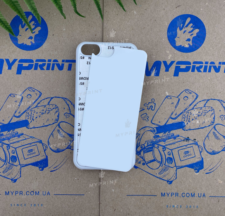 Чохол для сублімації 2D пластиковий (PC) для iPhone 5C білий (3087) 