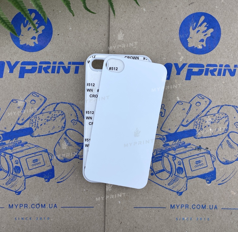 Чохол для сублімації 2D пластиковий (PC) для iPhone 4 / 4S білий (3091) 