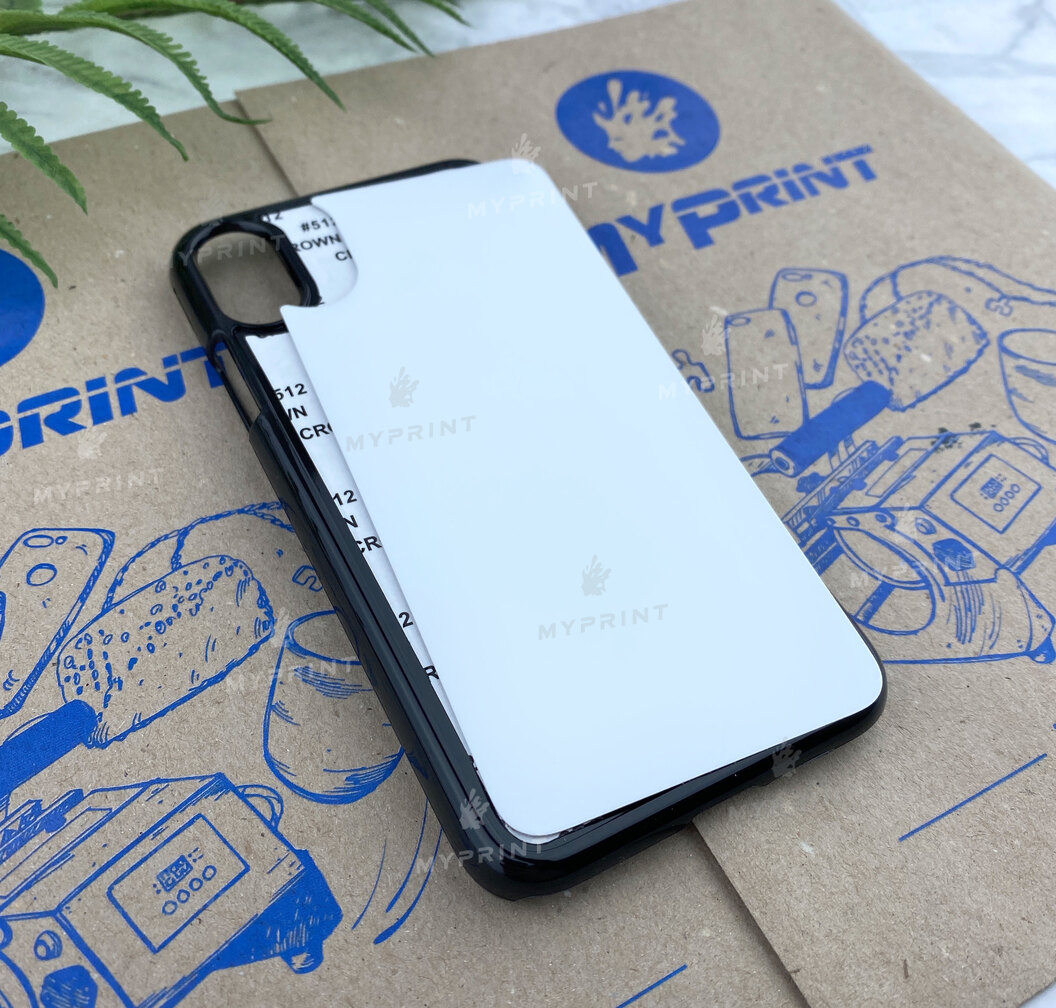 Cover for sublimation 2D plastic (PC) for iPhone X black (4201) - фото 2 Cover for sublimation 2D plastic (PC) for iPhone X black (4201) - фото 2 - Blanks for sublimation