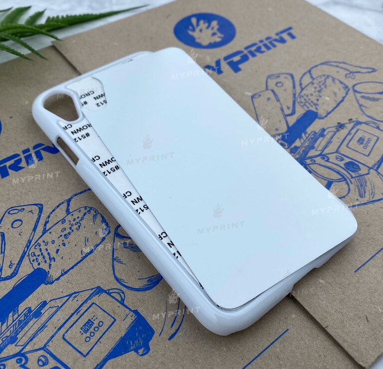 Чехол для сублимации 2D пластиковый (PC) для iPhone XR белый (4414)  Чехол для сублимации 2D пластиковый (PC) для iPhone XR белый (4414)