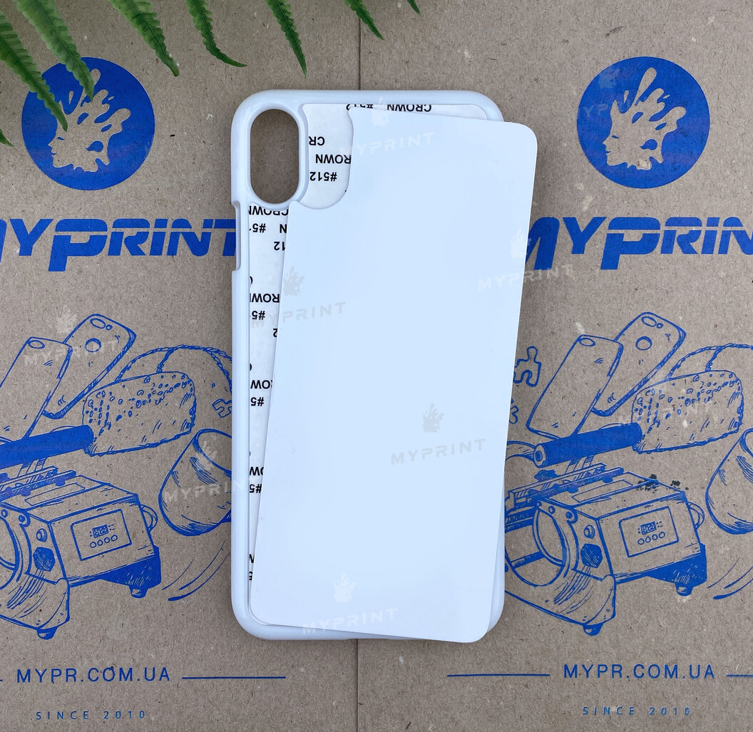 Чохол для сублімації 2D пластиковий (PC) для iPhone XS Max білий (4418) - фото 1 Чохол для сублімації 2D пластиковий (PC) для iPhone XS Max білий (4418) - фото 1 - Заготовки для сублімації