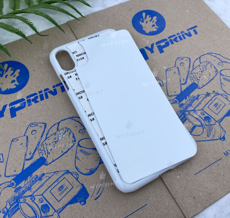 Cover for sublimation 2D plastic (PC) for iPhone XS Max white (4418)  Cover for sublimation 2D plastic (PC) for iPhone XS Max white (4418)
