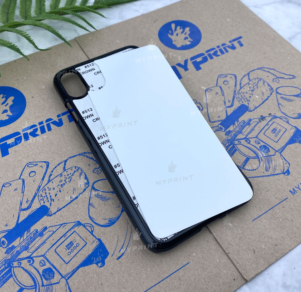 Чехол для сублимации 2D пластиковый (PC) для iPhone XS Max  черный (4419) - фото 2 Чехол для сублимации 2D пластиковый (PC) для iPhone XS Max  черный (4419) - фото 2 - Заготовки для сублимации