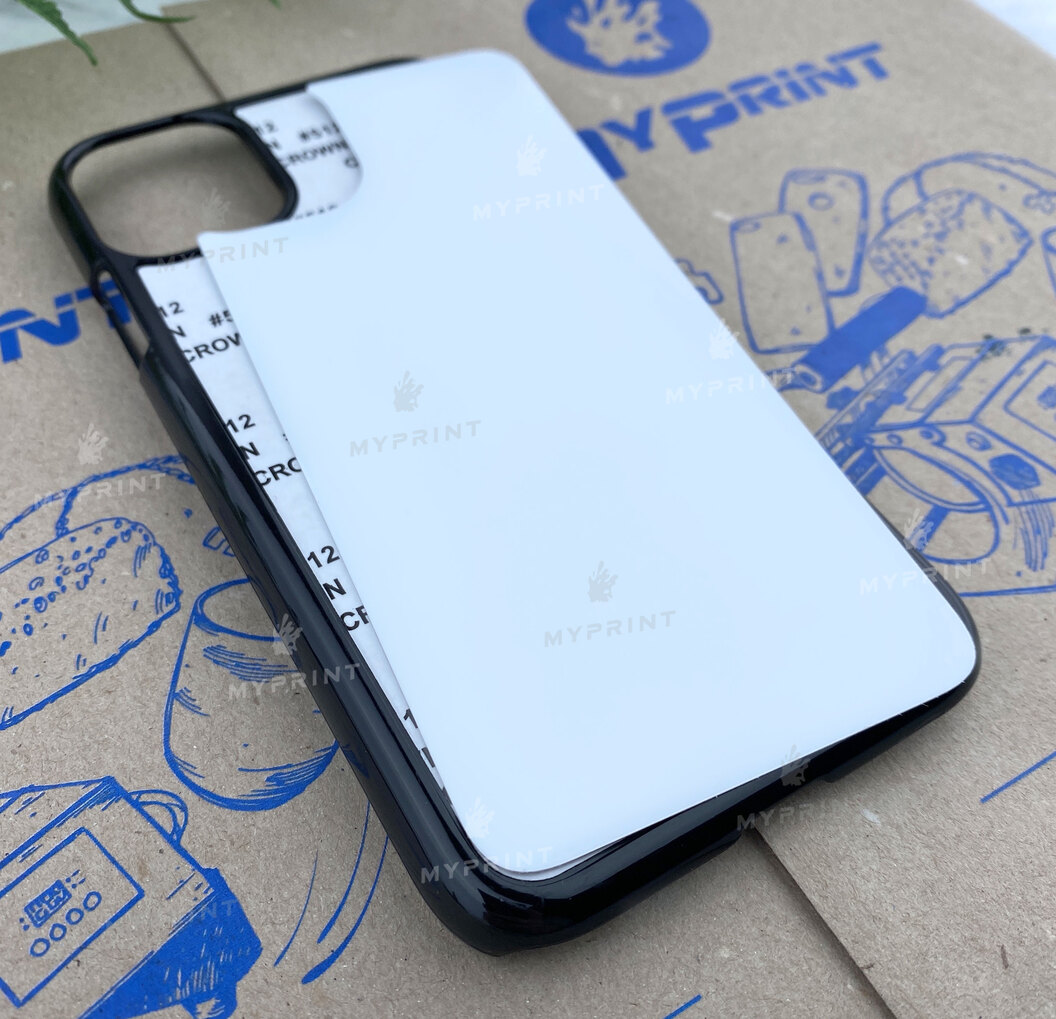 Cover for sublimation 2D plastic (PC) for iPhone 11 black (5836) - фото 2 Cover for sublimation 2D plastic (PC) for iPhone 11 black (5836) - фото 2 - Blanks for sublimation