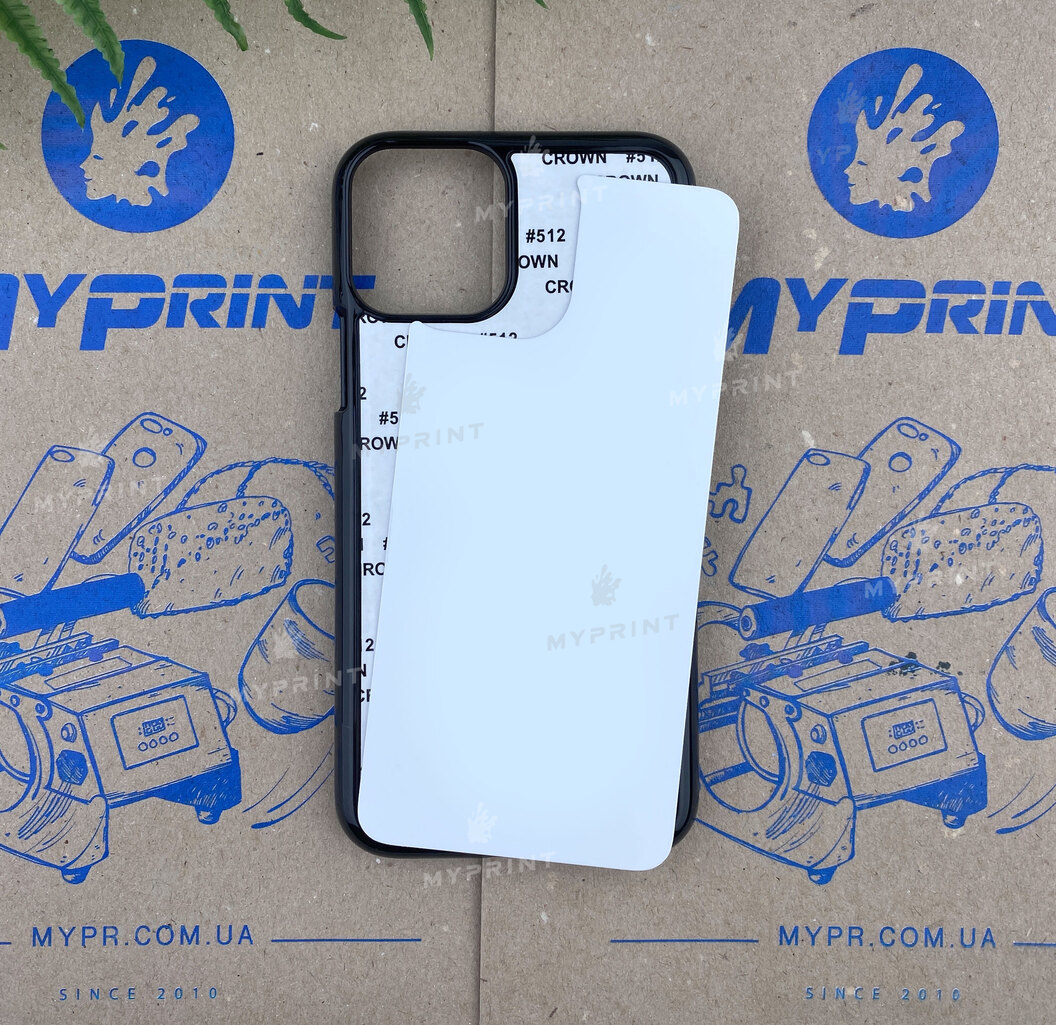 Чохол для сублімації 2D пластиковий (PC) для iPhone 11 Pro чорний (5840) - фото 1 Чохол для сублімації 2D пластиковий (PC) для iPhone 11 Pro чорний (5840) - фото 1 - Заготовки для сублімації