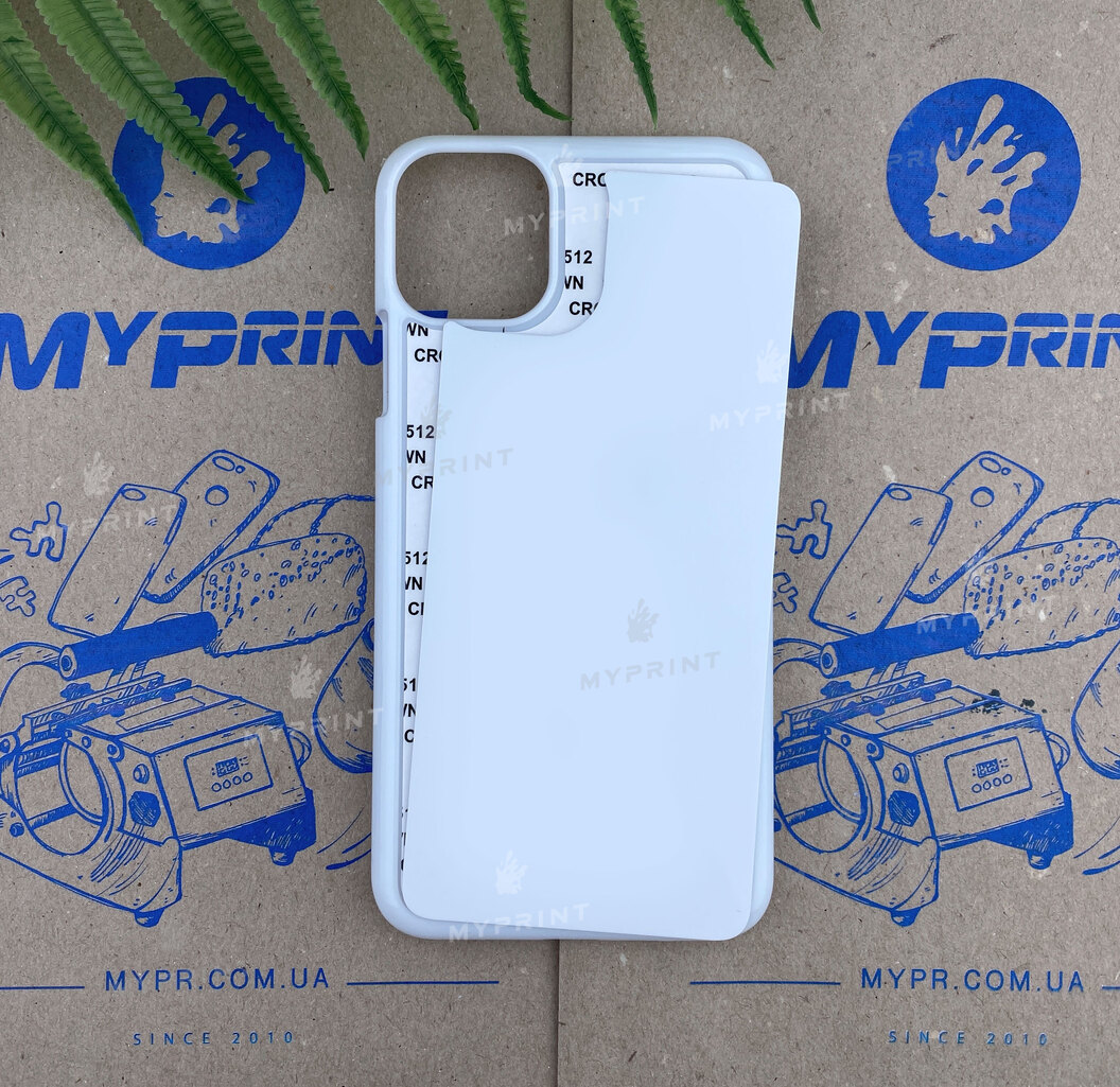 Cover for sublimation 2D plastic (PC) for iPhone 11 Pro Max white (5842) - фото 1 Cover for sublimation 2D plastic (PC) for iPhone 11 Pro Max white (5842) - фото 1 - Blanks for sublimation