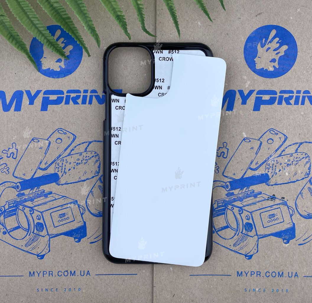 Чохол для сублімації 2D пластиковий (PC) для iPhone 11 Pro Max чорний (5844) - фото 1 Чохол для сублімації 2D пластиковий (PC) для iPhone 11 Pro Max чорний (5844) - фото 1 - Заготовки для сублімації