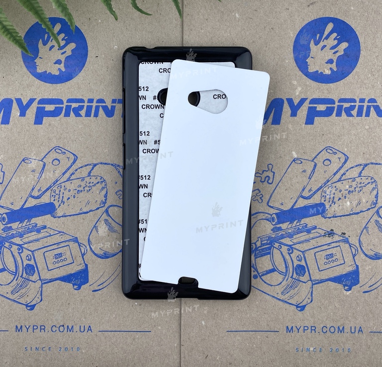 Чохол для сублімації 2D пластиковий (PC) для Nokia 540 чорний (4010) 