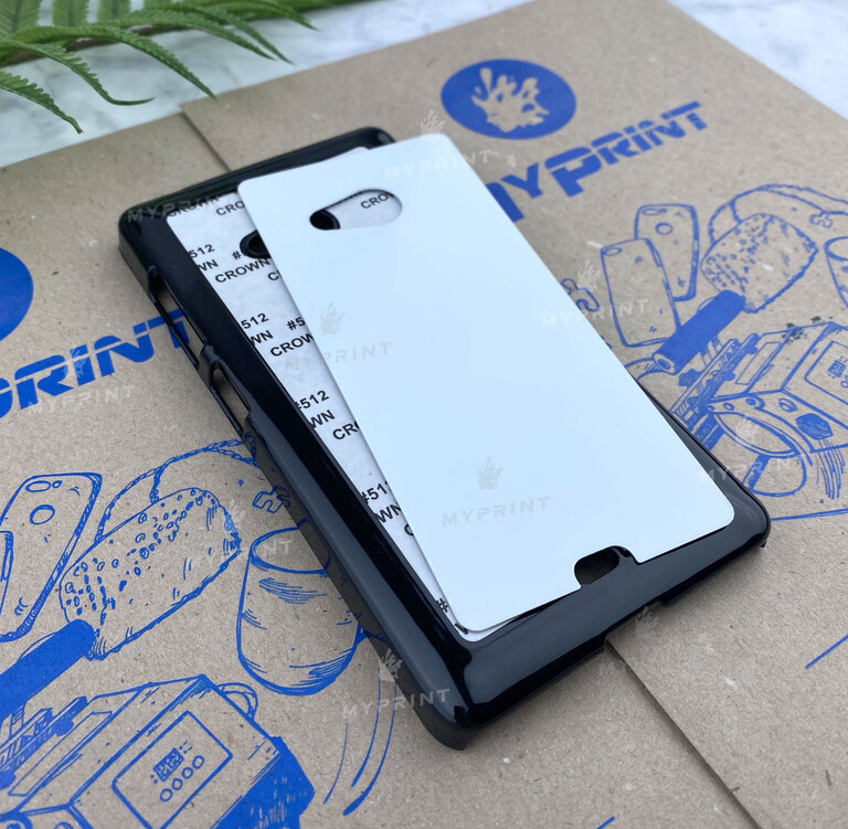 Чохол для сублімації 2D пластиковий (PC) для Nokia 540 чорний (4010) 