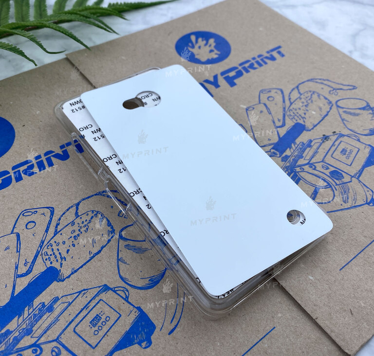 Cover for sublimation 2D plastic (PC) for Nokia 640 transparent (4015)  Cover for sublimation 2D plastic (PC) for Nokia 640 transparent (4015)
