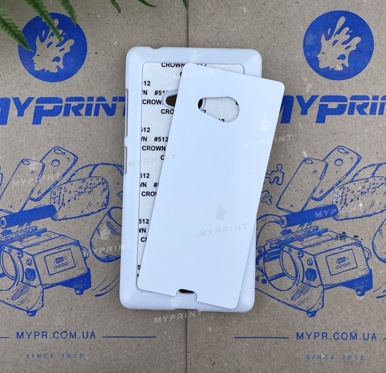 Чохол для сублімації 2D пластиковий (PC) для Nokia 540 білий (4009) 