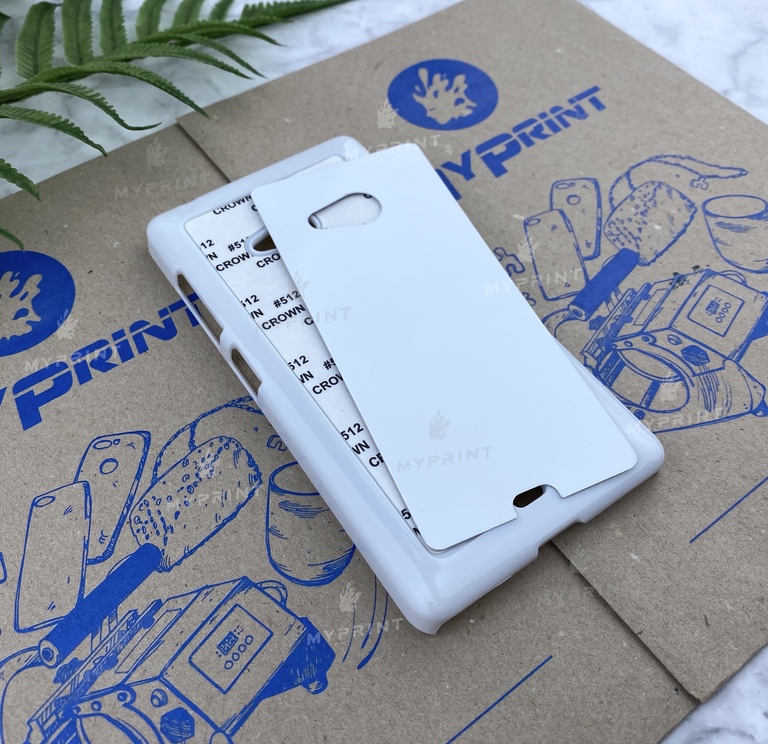 Чохол для сублімації 2D пластиковий (PC) для Nokia 540 білий (4009) 