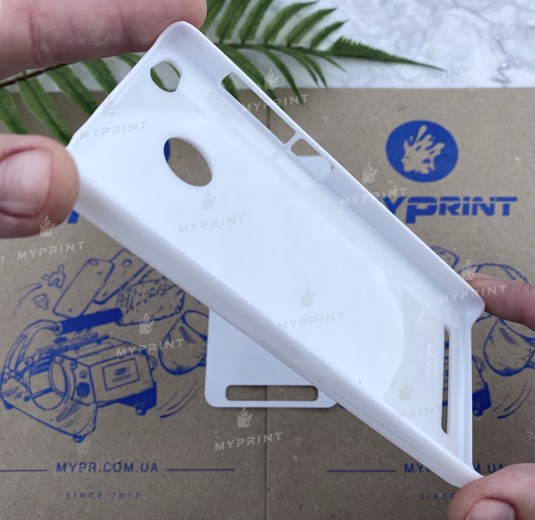 Cover for sublimation 2D plastic (PC) for Xiaomi Redmi 3s white (3885) - фото 4 Cover for sublimation 2D plastic (PC) for Xiaomi Redmi 3s white (3885) - фото 4 - Blanks for sublimation