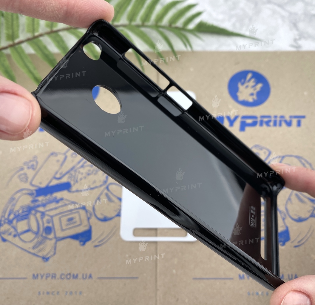 Cover for sublimation 2D plastic (PC) for Xiaomi Redmi 3s black (3886) - фото 4 Cover for sublimation 2D plastic (PC) for Xiaomi Redmi 3s black (3886) - фото 4 - Blanks for sublimation