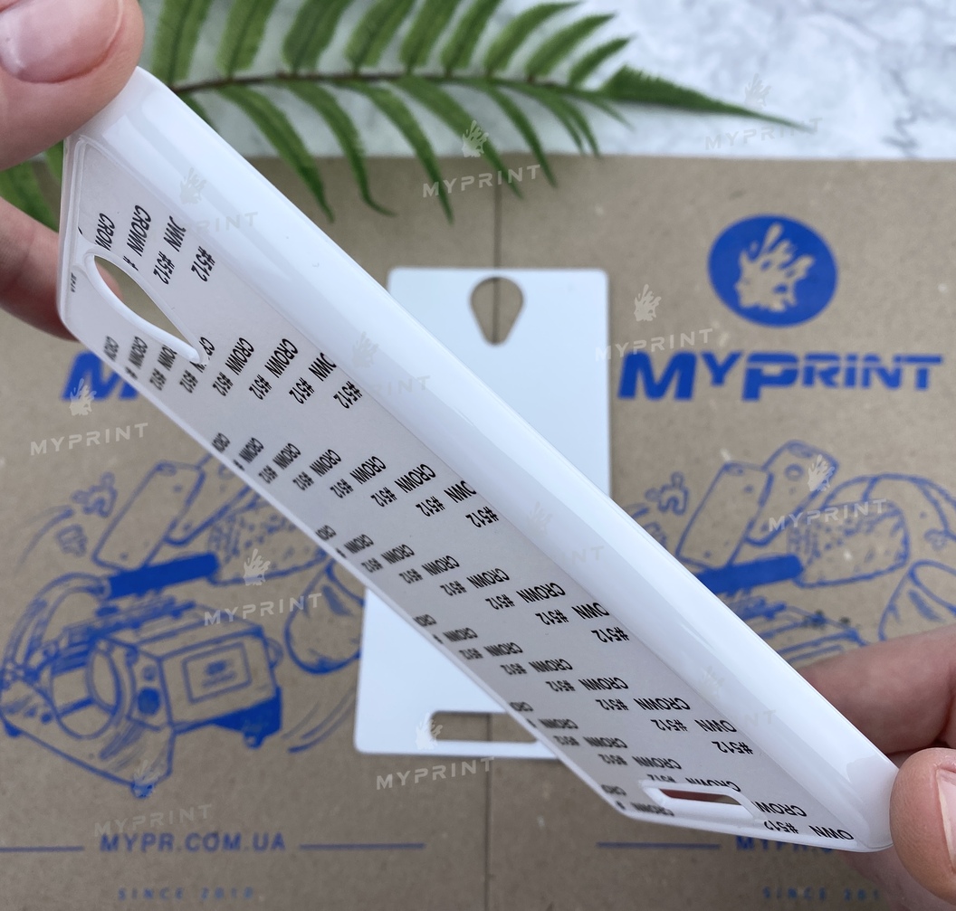 Cover for sublimation 2D plastic (PC) for Xiaomi Redmi Note 2 white (4049) - фото 3 - Blanks for sublimation