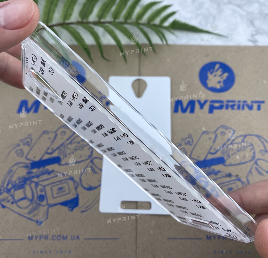 Cover for sublimation 2D plastic (PC) for Xiaomi Redmi Note 2 transparent (4051) - фото 3 - Blanks for sublimation